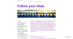 Desktop Screenshot of followyourblissblog.com